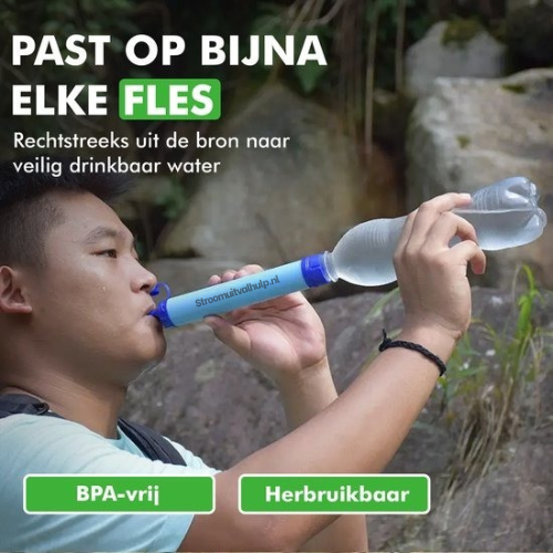 Waterfilter Straw – Schoon Drinkwater bij Stroomuitval & Nood | Stroomuitvalhulp Stroomuitvalhulp